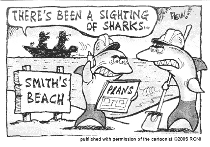 Shark sightings at Smiths Beach