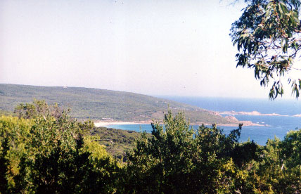 Smiths Beach viewed from the Wardanup Hill lookout on the Cape-to-Cape walk trail